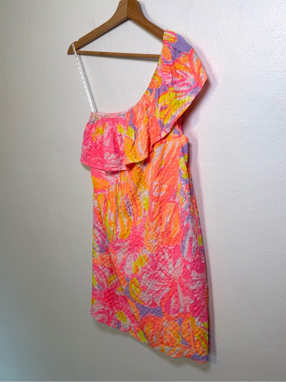 Lilly Pulitzer One Shoulder Emmeline Mini Dress Sun Splashed Women’s Size Small - Picture 6 of 16